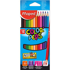 Maped, Colour Pencils, Color Peps, 12 count