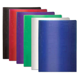 BAZIC  Poly Portfolio, Cubic Embossed, Two Pocket Folder