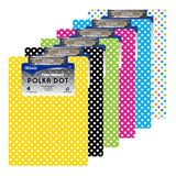 BAZIC, Clipboard with Low Profile Clip, Polka Dot Paperboard, Standard Size