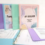 BAZIC 1" Asst. Pastel Color 3-Ring View Binder w/ 2-Pockets