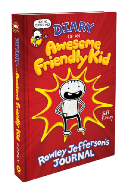Diary of an Awesome Friendly Kid, Rowley Jefferson's Journal BY J.Kinney HARDCOVER