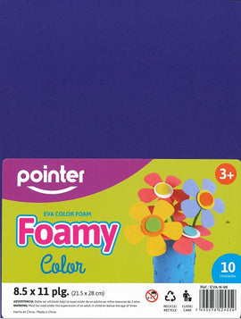 Pointer, Foam Sheets, Purple, 10 sheets