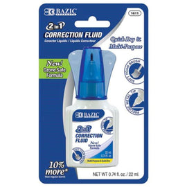 BAZIC 2 in 1 Correction Brush Applicator & Pen Tip, 22 ml
