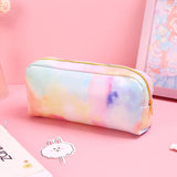 Fashion Pencil Case, Multi-Coloured Leatherette, Large