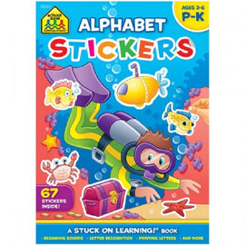 Alphabet Stickers Workbook, Ages 3-6