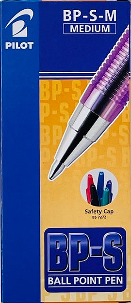 Pilot Pen, Ballpoint, MEDIUM, PURPLE, 12 count box