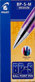 Pilot Pen, Ballpoint, MEDIUM, PURPLE, 12 count box