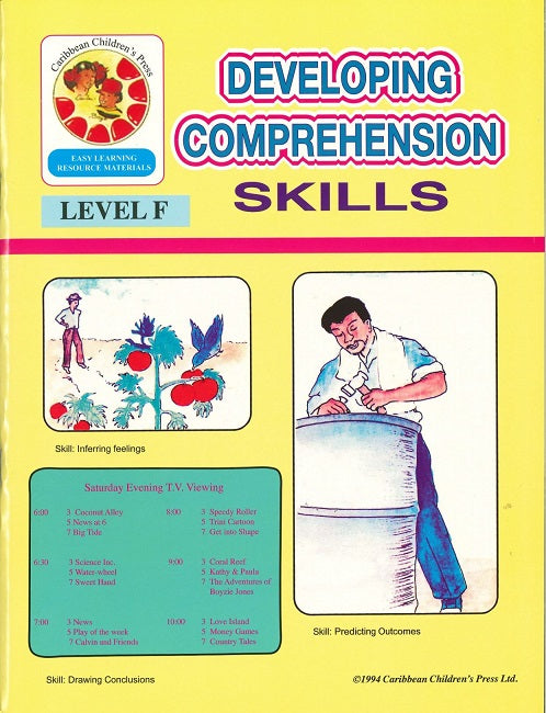 Developing Comprehension Skills, Level F BY F. Porter