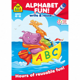 School Zone Alphabet Fun! Write and Reuse Workbook Ages 4-6
