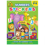 School Zone Number Stickers, Ages 3-6