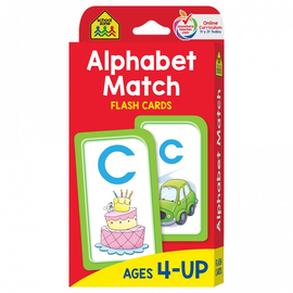 School Zone Alphabet Match Flash Cards Ages 4-Up