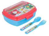 Disney Kids Sandwich Box with Cutlery - Paw Patrol