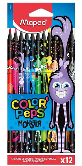 Maped Color Peps Colour Pencils, MONSTERS, 12ct