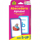 School Zone Bilingual Alphabet Flash Cards Ages 5-Up