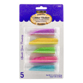 BAZIC Neon Color Glitter Shaker, 6g, 5ct