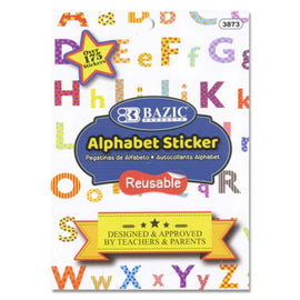 BAZIC Alphabet Reusable Sticker book