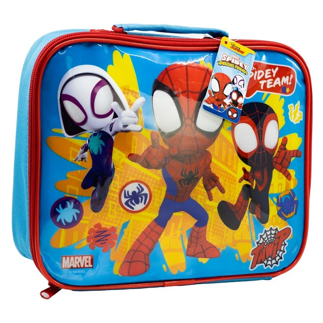 Disney Kids Lunch Bag Rectangular Insulated - Spidey & Friends