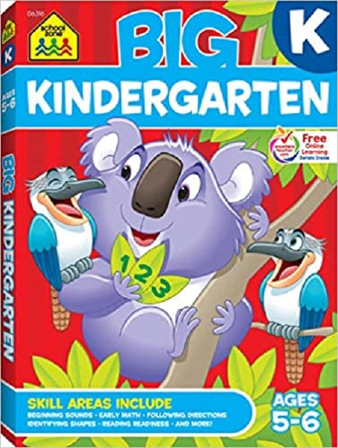 School Zone Big Kindergarten Workbook Ages 5-6