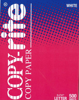 Copyrite Copy Paper, WHITE, 8.5x11 (Letter Size) 20LB, 500sheets