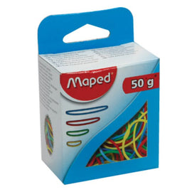 Maped, Rubber Bands, Coloured, 50gram