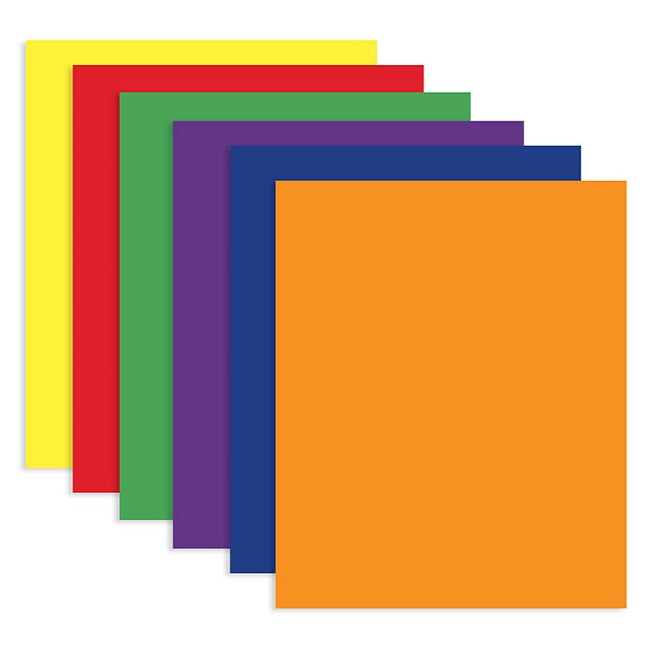 BAZIC, Solid Portfolios, Laminated Bright Glossy Color, Two Pocket Folder