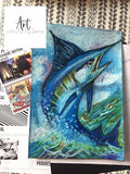 DIY ARTS &amp; CRAFTS BOXES: Rhythm / Movement, BLUE MARLIN, Ages 8 to Adult (by Art with Aunty Jaime)