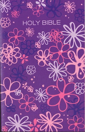 Holy Bible, International Children's Bible, Purple Floral