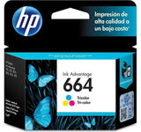 HP 664 Ink Cartridge, Tricolor