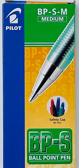 Pilot Pen, Ballpoint, MEDIUM, GREEN, 12 count box