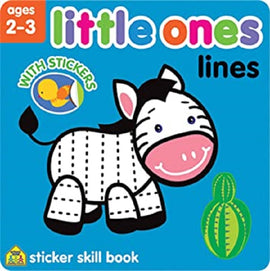 School Zone Little Ones Lines Sticker Skill Book Ages 2-3
