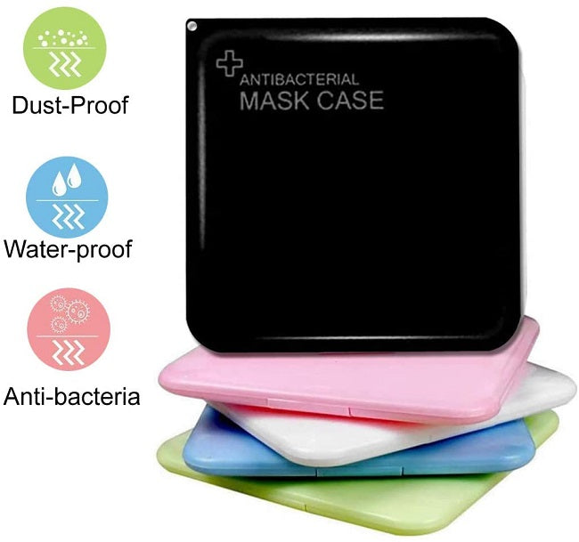 AntiBac Face Mask Case with Strap, Assorted Colours – Charrans.com