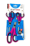 Pointer Scissors, Stainless Steel 3 piece Set