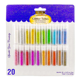 BAZIC Glitter Tubes, 2g, 20ct