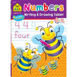 School Zone Numbers Writing and Drawing Tablets Ages 3-7