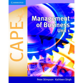 Management of Business for CAPE Unit 1 BY P. Stimpson