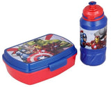 Disney Kids 2-pc Back to School Set - Sports Bottle 420ml & Sandwich Box - Avengers Rolling Thunder