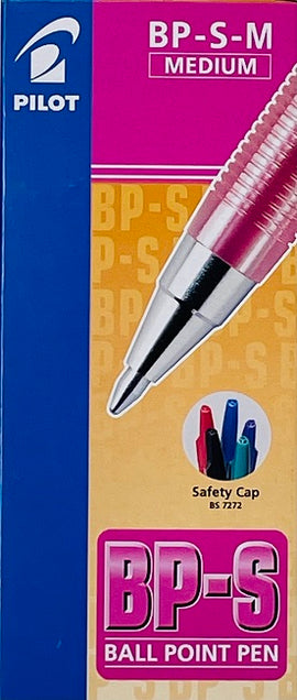 Pilot Pen, Ballpoint, MEDIUM, PINK, 12 count box