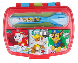 Disney Kids Sandwich Box with Cutlery - Paw Patrol