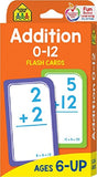 School Zone Addition 0-12 Flash Cards Ages 6-Up