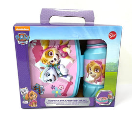 Disney Kids 2-pc Back to School Set - Sports Bottle 420ml & Sandwich Box - Paw Patrol Girls