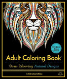 Adult Coloring Book, Stress Relieving: Animal Designs